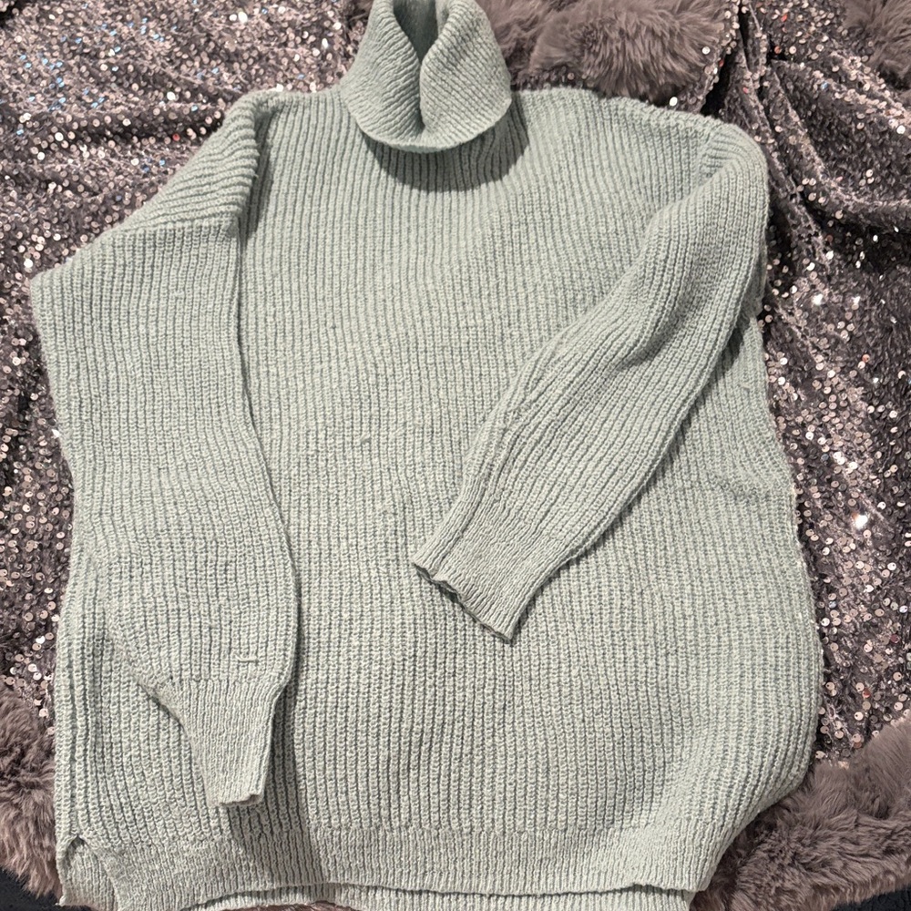 Maurices Soft Knit Turtleneck Sweater in Light Gray
